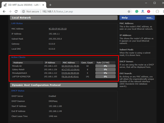 صورة لـ كيفية تعيين عنوان IP ثابت على أنظمة التشغيل المختلفة للأجهزة الخاصة بك | MAC_address_Router-DzTechs