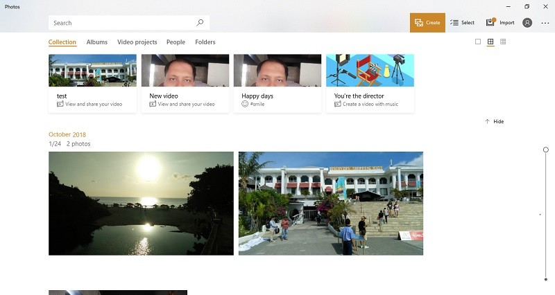 صورة لـ كيفية تعديل فيديوهاتك باستخدام تطبيق “صور Microsoft” | Microsoft-Photos-App-Homepage-DzTechs