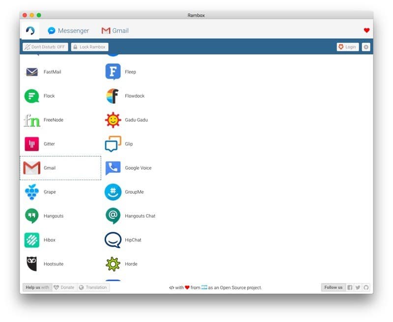 صورة لـ أفضل تطبيقات المراسلة الكل في واحد: مُقارنة – أي تطبيق عليك استخدامه؟ | Rambox-DzTechs