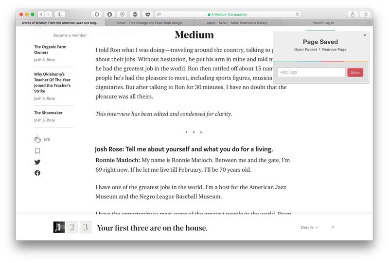 صورة لـ 25+ من أفضل إضافات متصفح Safari المجانية التي يجب أن تجربها | Save-to-Pocket-DzTechs