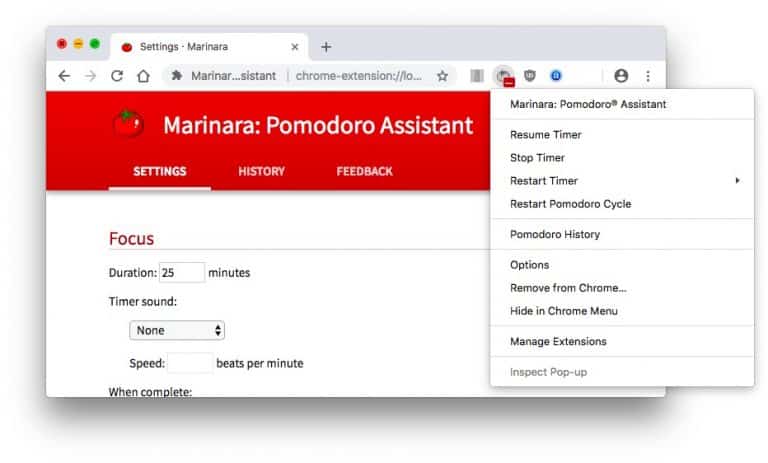 صورة لـ أفضل 6 تطبيقات Pomodoro لنظام التشغيل Mac لإنجاز المهام | Screen-Shot-2018-09-21-at-12.24.07-PM-768x463-DzTechs