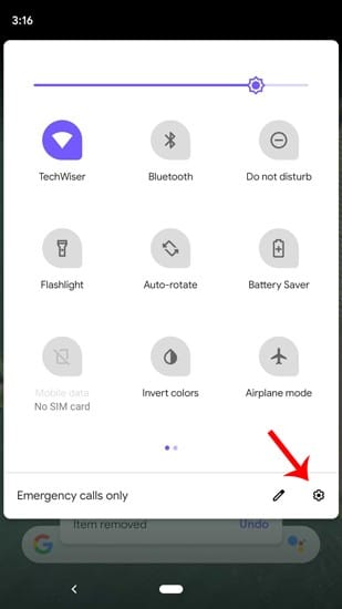 صورة لـ كيفية تغيير نمط الخط وشكل الأيقونات في Android 10 | Settings_Notification_Drawer-DzTechs