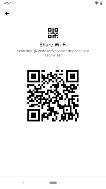 صورة لـ كيفية مشاركة شبكة WiFi الخاصة بك دون مشاركة كلمة المرور على Android 10 | Share-WifiQR-DzTechs
