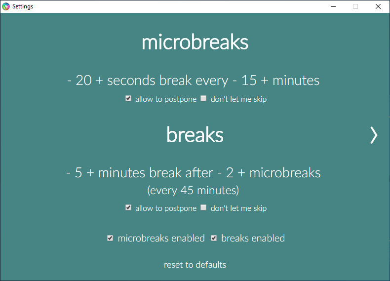 صورة لـ 4 تطبيقات لتذكيرك بأخذ استراحة من عملك لتمديد جسمك وإرخاء عينيك لـ Windows | Stretch-reminder-apps-Stretchly-DzTechs