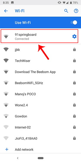 صورة لـ كيفية تعيين عنوان IP ثابت على أنظمة التشغيل المختلفة للأجهزة الخاصة بك | Wifi_connected_network-DzTechs