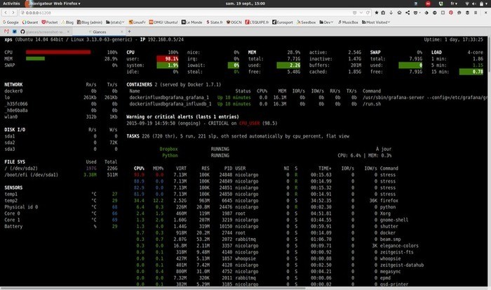 صورة لـ أفضل 3 أدوات مراقبة النظام لتوزيعة Ubuntu | best-system-monitoring-tools-ubuntu-glances-DzTechs