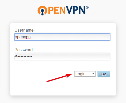 صورة لـ كيفية إعداد خادم VPN الخاص بك في السحاب لتشفير اتصالك | create-vpn-server-10-log-into-openvpn-admin-page-DzTechs