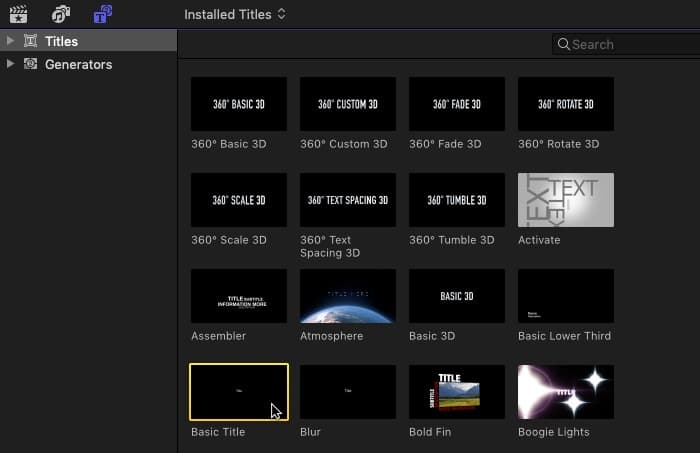 صورة لـ كيفية إضافة نص إلى فيديو باستخدام Final Cut Pro | final-cut-pro-add-text-title-video-basic-title-DzTechs