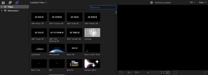 صورة لـ كيفية إضافة نص إلى فيديو باستخدام Final Cut Pro | final-cut-pro-add-text-title-video-titles-generators-DzTechs