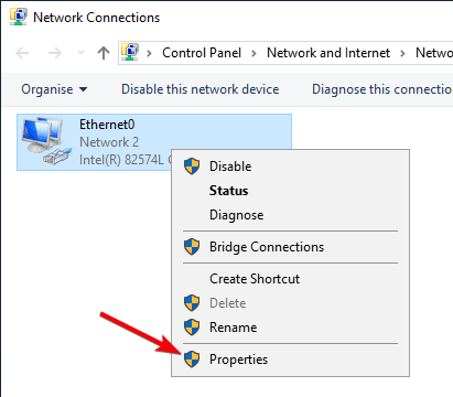 صورة لـ 14 طريقة لحل خطأ عدم استجابة ملقم DNS في Windows 10 | fix-dns-server-not-responding-15-select-network-properties-DzTechs