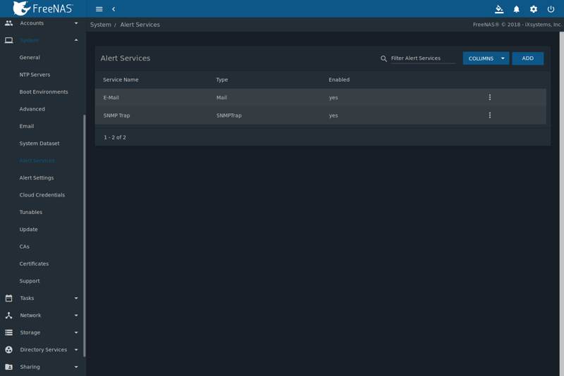 صورة لـ مُقارنة بين FreeNAS و Unraid: أيهما أفضل لاحتياجات التخزين الخاصة بك؟ | freenas-vs-unraid-freenas-screenshot-DzTechs