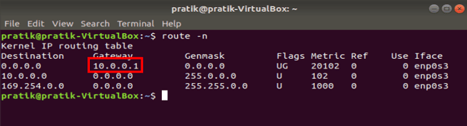 صورة لـ 3 طرق لإعادة تعيين عنوان IP ثابت على نظام Ubuntu | gateway_address_route-DzTechs