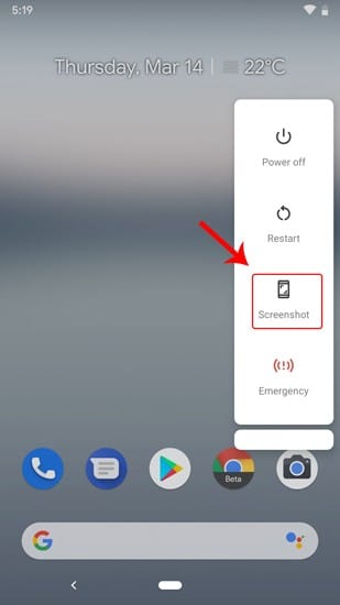 صورة لـ كيفية تسجيل الشاشة بميزة مدمجة في Android 10 | long_press_screenshot-DzTechs