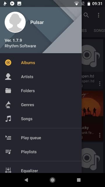 صورة لـ أفضل تطبيقات تشغيل الموسيقى لنظام Android | music-android-pulsar-DzTechs
