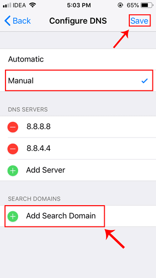صورة لـ كيفية تغيير خادم DNS. دليل عميق لجميع المنصات | save_DNS_Page_ios-DzTechs