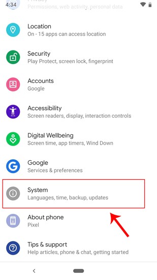 صورة لـ كيفية تغيير نمط الخط وشكل الأيقونات في Android 10 | system_options-DzTechs