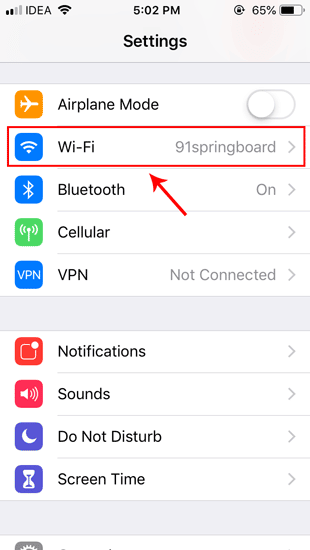 صورة لـ كيفية تغيير خادم DNS. دليل عميق لجميع المنصات | wifi_Settings_ios-1-DzTechs