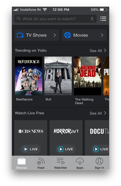 صورة لـ كيفية مشاهدة الأفلام بشكل مجاني من الناحية القانونية على Android و iOS بدون تنزيل | yidio-DzTechs