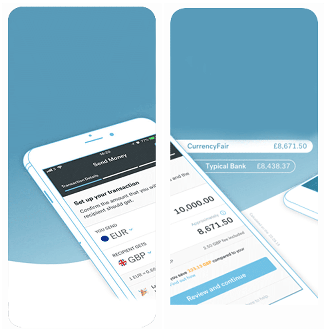 صورة لـ أفضل المنصات لإرسال واستقبال الأموال من الخارج – Android و iOS | 8currencyfair-DzTechs