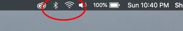 صورة لـ كيفية إصلاح مشاكل Airdrop على جهاز Apple الخاص بك | Airdrop-Problems-Mac-Menu-Bar-DzTechs