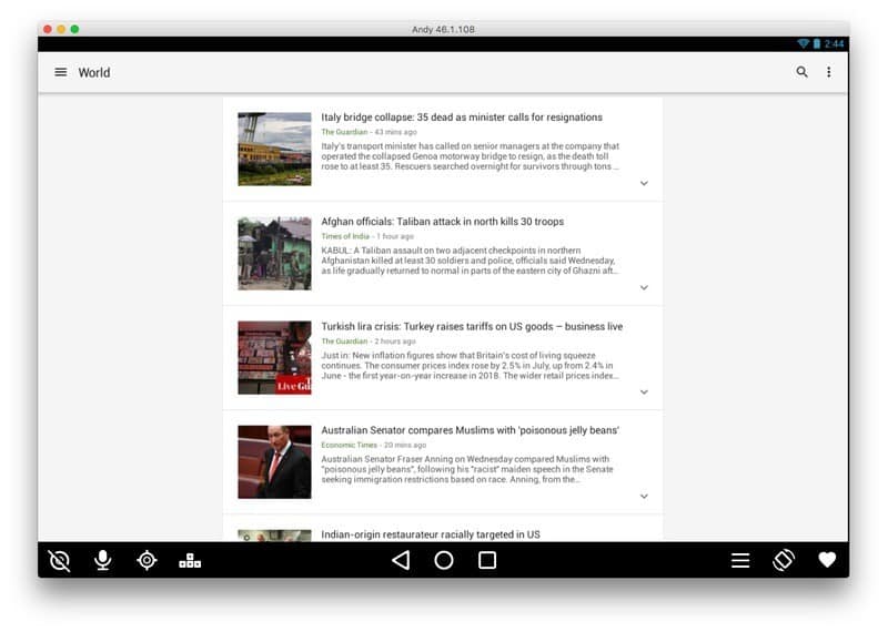 صورة لـ أفضل الطرق لتشغيل تطبيقات Android على macOS | Andy-Two-DzTechs