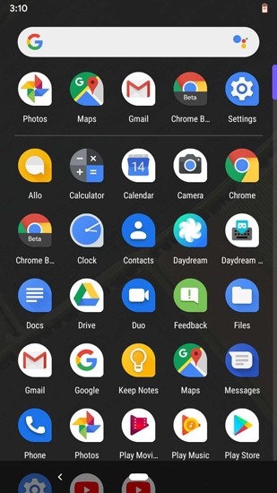 صورة لـ Android 10: أفضل 11 من الميزات والخيارات حتى الآن | AppDrawer_In_DarkMode-DzTechs