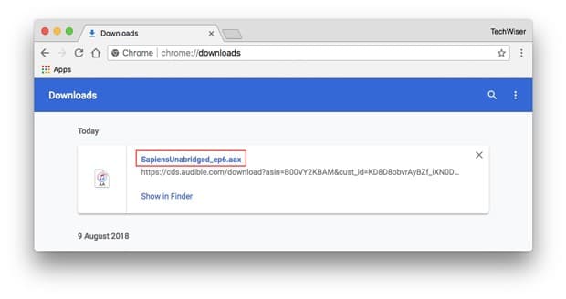 صورة لـ كيفية الاستماع إلى Audible على نظام MacOS (3 طرق) | Screen-Shot-2018-08-11-at-12.03-DzTechs