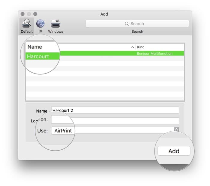 صورة لـ كيفية إضافة وإزالة الطابعات على الـ Mac | add-remove-printers-mac-airprint-printer-DzTechs
