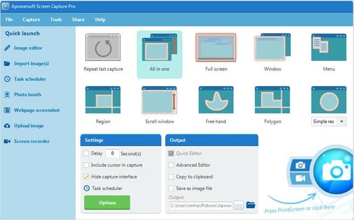 صورة لـ كيفية التقاط لقطة للشاشة أثناء التمرير في Windows | capture-scrolling-screenshots-apowersoft-screen-capture-pro-DzTechs
