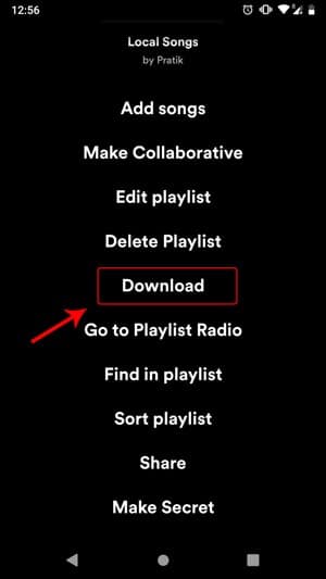 صورة لـ كيفية مزامنة الملفات المحلية من Spotify لسطح المكتب إلى أي جهاز | donwload_local_playlist-DzTechs