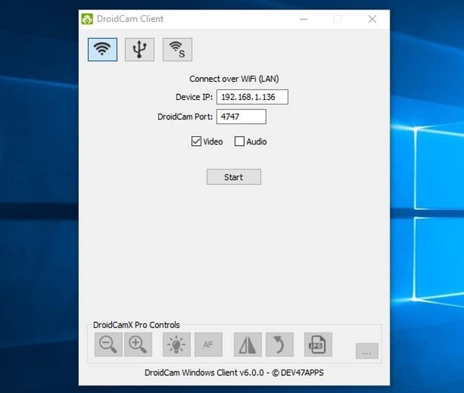 صورة لـ تطبيقات لاستخدام كاميرا الهاتف ككاميرا ويب لنظام Windows و MacOS | droid_cam-DzTechs