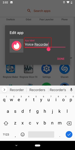 صورة لـ كيفية إخفاء التطبيقات على نظام Android بفاعليَّة: طرق سرية | edit_name_tinder-DzTechs