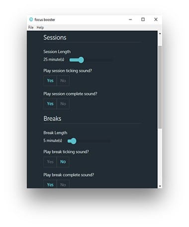 صورة لـ أفضل تطبيقات المُؤقت بتقنية Pomodoro لـ Windows لزيادة إنتاجيتك | focusboo2-DzTechs