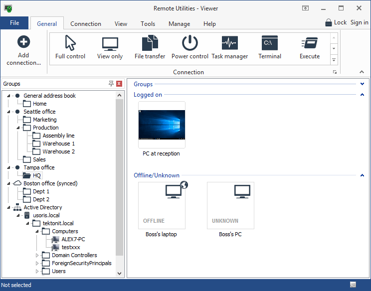 صورة لـ أفضل تطبيقات الوصول عن بُعد المجانية للشركات الصغيرة | free-remote-desktop-software-05-Remote-Utilities-DzTechs