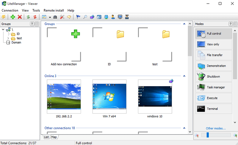 صورة لـ أفضل تطبيقات الوصول عن بُعد المجانية للشركات الصغيرة | free-remote-desktop-software-07-LiteManager-DzTechs