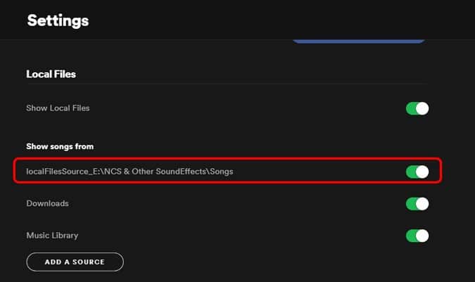 صورة لـ كيفية مزامنة الملفات المحلية من Spotify لسطح المكتب إلى أي جهاز | local_source_listed-DzTechs