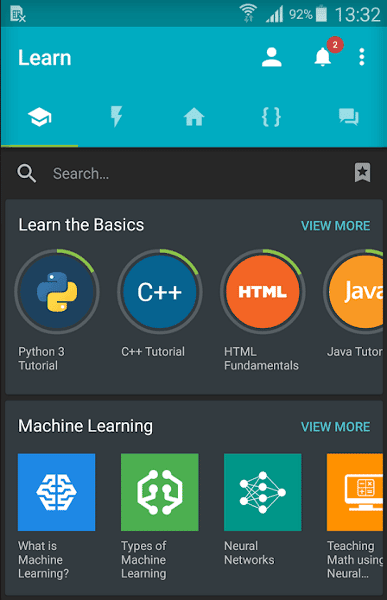 صورة لـ 8 من أفضل تطبيقات Android لمطوري الويب | programmer-apps-09-SoloLearn-DzTechs