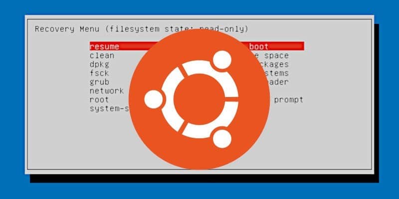صورة لـ كيفية التمهيد إلى وضع الاسترداد (الوضع الآمن) في Ubuntu | recovery-menu-feat-DzTechs