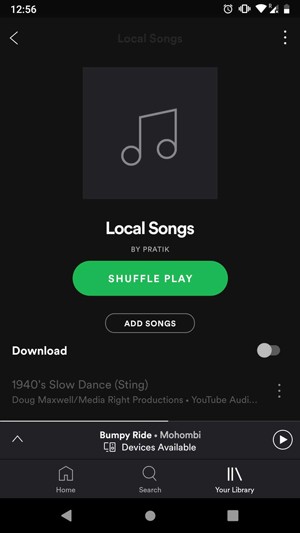 صورة لـ كيفية مزامنة الملفات المحلية من Spotify لسطح المكتب إلى أي جهاز | spotify_mobile_local_songs-DzTechs