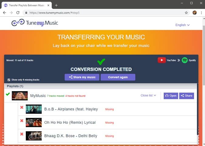 صورة لـ 10+ من النصائح والخدع على Spotify يجب على كل مستخدم جديد أن يعرفها | tunemymusic_failedsongs-DzTechs