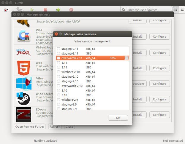 صورة لـ إدارة مكتبة ألعاب Linux الخاصة بك باستخدام Lutris | 1_lutris-install-wine-DzTechs