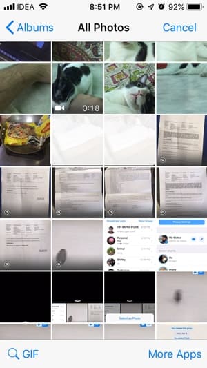 صورة لـ كيفية نشر الصور المباشرة كقصة على Instagram من iPhone | 2-select-image-min-DzTechs