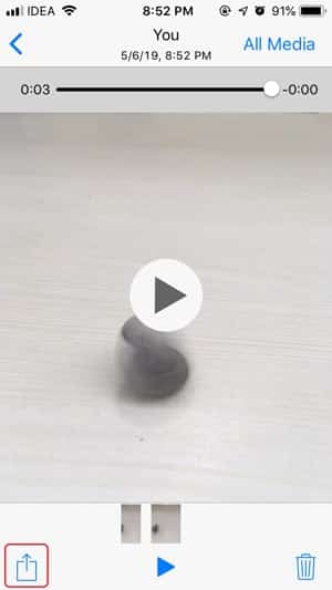 صورة لـ كيفية نشر الصور المباشرة كقصة على Instagram من iPhone | 2-share-button-min-DzTechs