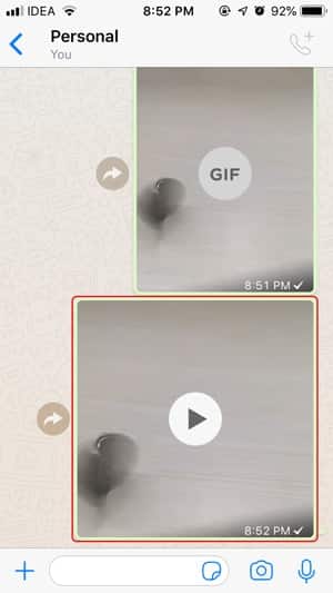 صورة لـ كيفية نشر الصور المباشرة كقصة على Instagram من iPhone | 2-tap-whatsapp-video-min-DzTechs