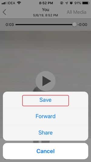 صورة لـ كيفية نشر الصور المباشرة كقصة على Instagram من iPhone | 2-whatsapp-save-min-DzTechs