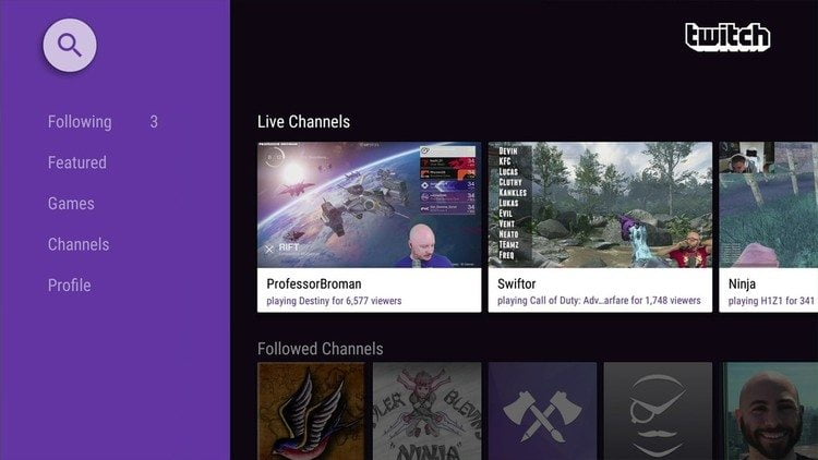 صورة لـ 11 من أفضل تطبيقات Android TV لتعزيز تجربة مشاهدة التلفزيون | Android-tv-apps-twitch-DzTechs