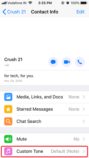صورة لـ كيفية تخصيص نغمة الإشعارات لكل جهة اتصال على WhatsApp | Custom-Tone-DzTechs