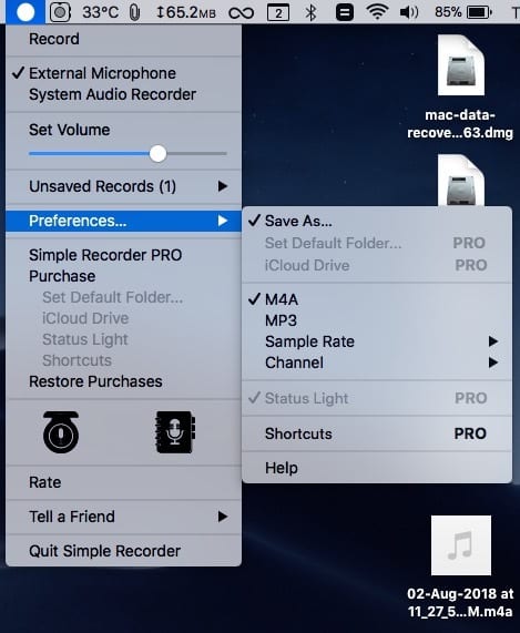 صورة لـ أفضل تطبيقات تسجيل الصوت على الـ Mac | Simple-Recorder-DzTechs