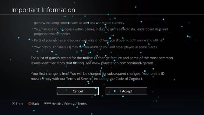 صورة لـ كيفية تغيير معرف الانترنت الخاص بك على PS4 | accept-important-information-DzTechs