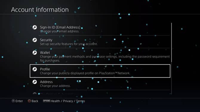 صورة لـ كيفية تغيير معرف الانترنت الخاص بك على PS4 | account-info-settings-DzTechs